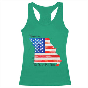 The Show Me State Est 1821 Racerback Tank Top Proud Missourian Gift TS12 Irish Green Print Your Wear