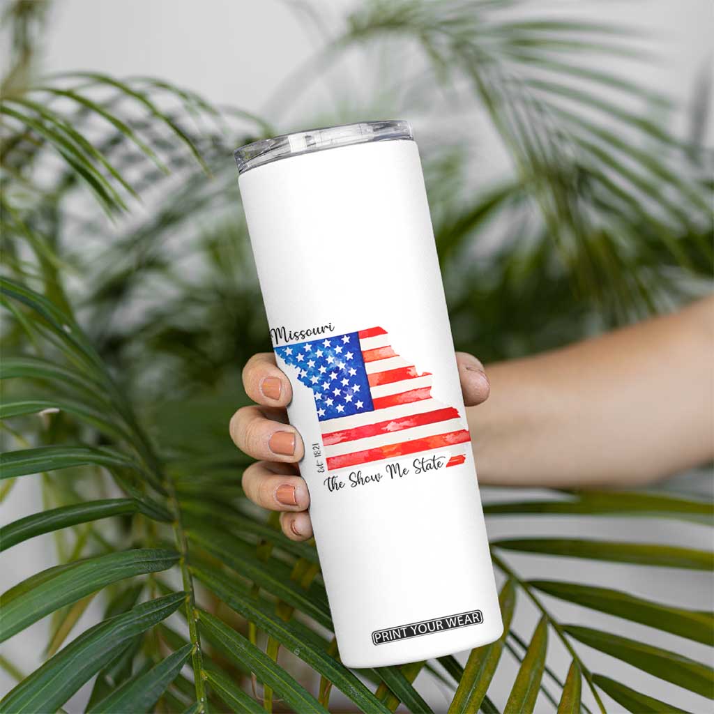 The Show Me State Est 1821 Skinny Tumbler Proud Missourian Gift TS12 Print Your Wear