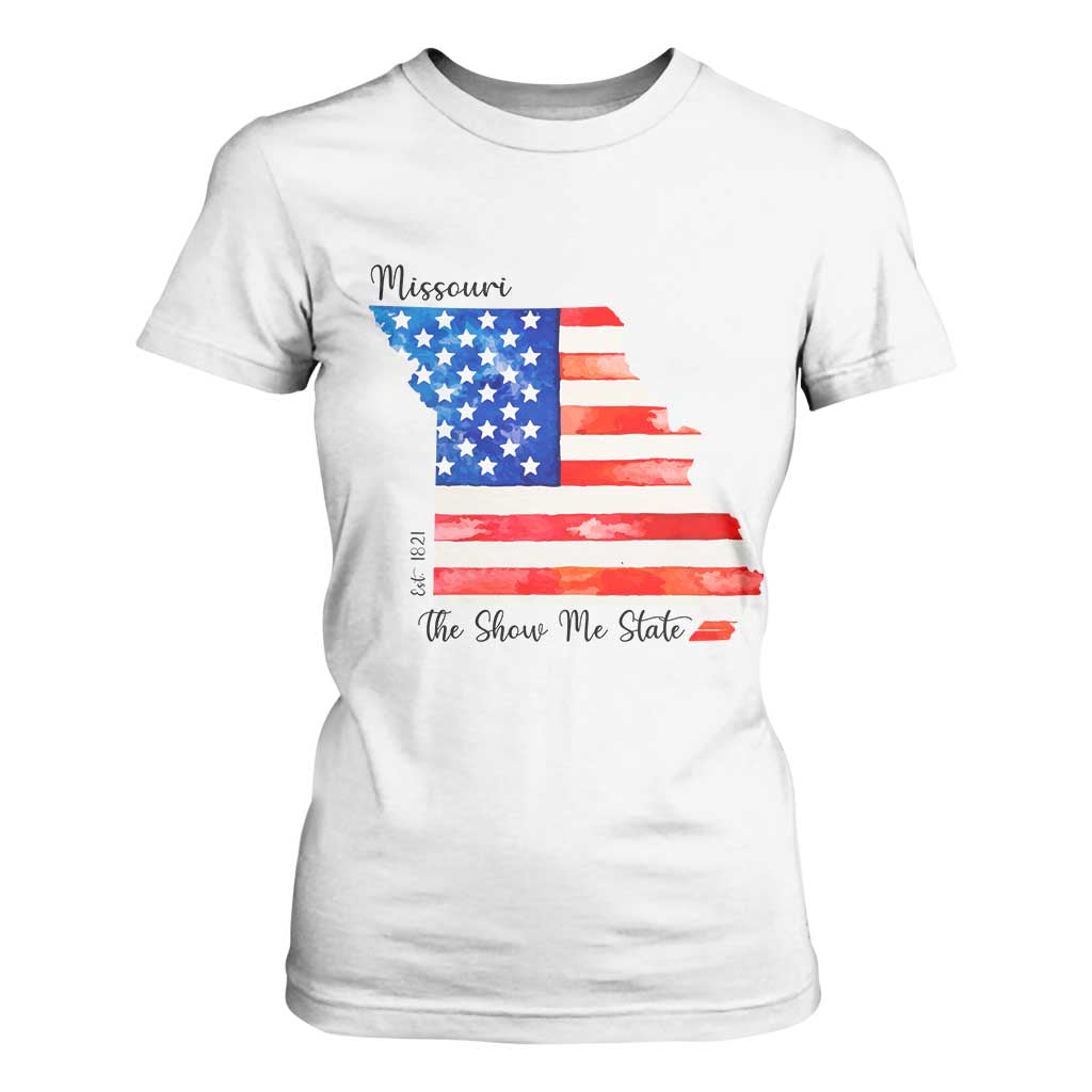 The Show Me State Est 1821 T Shirt For Women Proud Missourian Gift TS12 White Print Your Wear