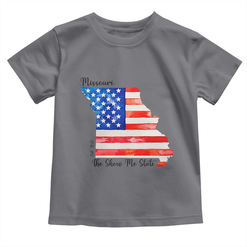 The Show Me State Est 1821 Toddler T Shirt Proud Missourian Gift TS12 Charcoal Print Your Wear
