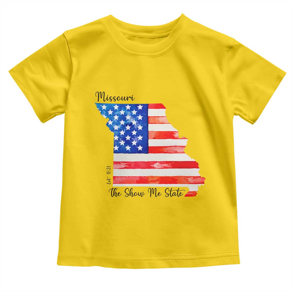 The Show Me State Est 1821 Toddler T Shirt Proud Missourian Gift TS12 Daisy Print Your Wear