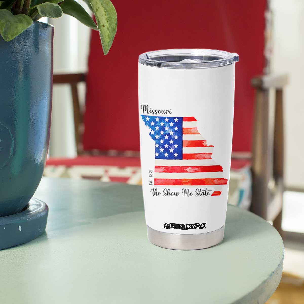 The Show Me State Est 1821 Tumbler Cup Proud Missourian Gift TS12 Print Your Wear