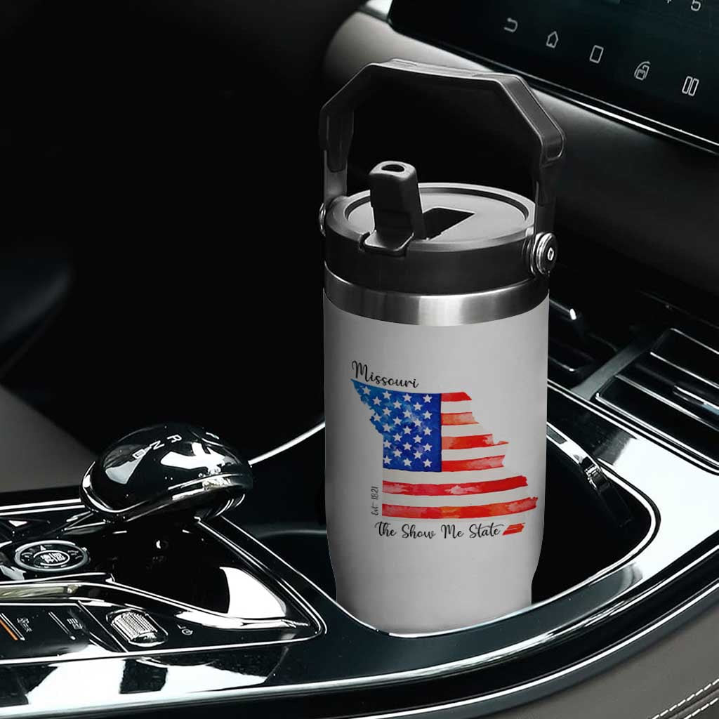 The Show Me State Est 1821 Flip Straw Tumbler Proud Missourian Gift TS12 Print Your Wear
