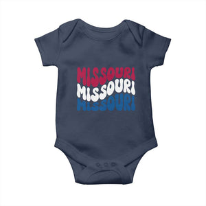 The Show Me State Pride Baby Onesie Gift For Missouri Lovers TS12 Navy Print Your Wear