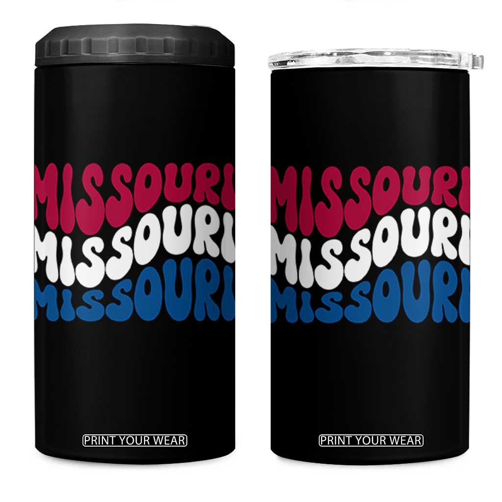 The Show Me State Pride 4 in 1 Can Cooler Tumbler Gift For Missouri Lovers TS12 One Size: 16 oz Black Print Your Wear