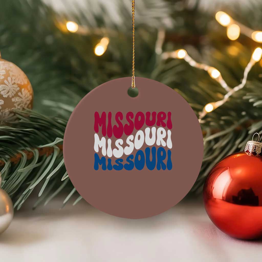 The Show Me State Pride Ceramic Ornament Gift For Missouri Lovers TS12 1pc Mocha Print Your Wear