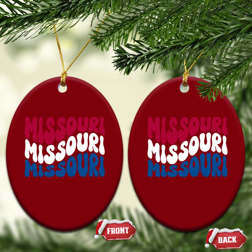 The Show Me State Pride Ceramic Ornament Gift For Missouri Lovers TS12 Print Your Wear