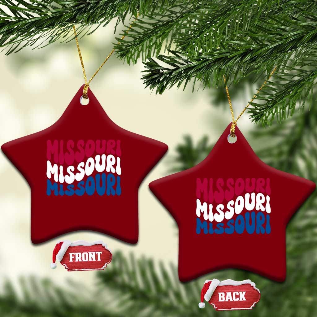 The Show Me State Pride Ceramic Ornament Gift For Missouri Lovers TS12 Print Your Wear