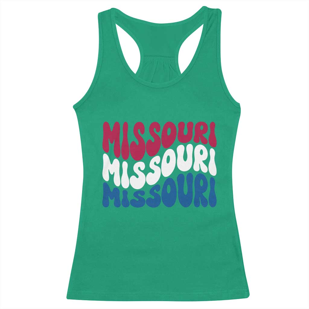 The Show Me State Pride Racerback Tank Top Gift For Missouri Lovers TS12 Irish Green Print Your Wear