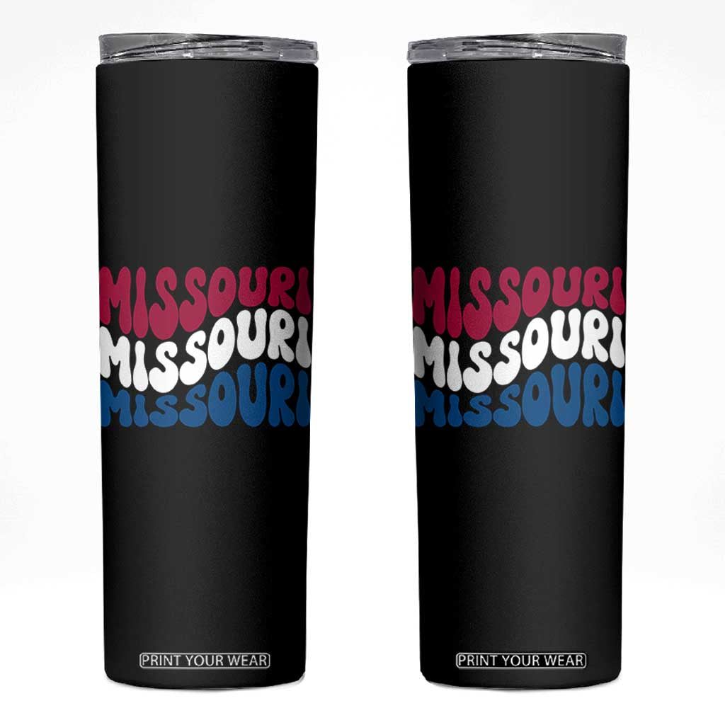 The Show Me State Pride Skinny Tumbler Gift For Missouri Lovers TS12 Black Print Your Wear