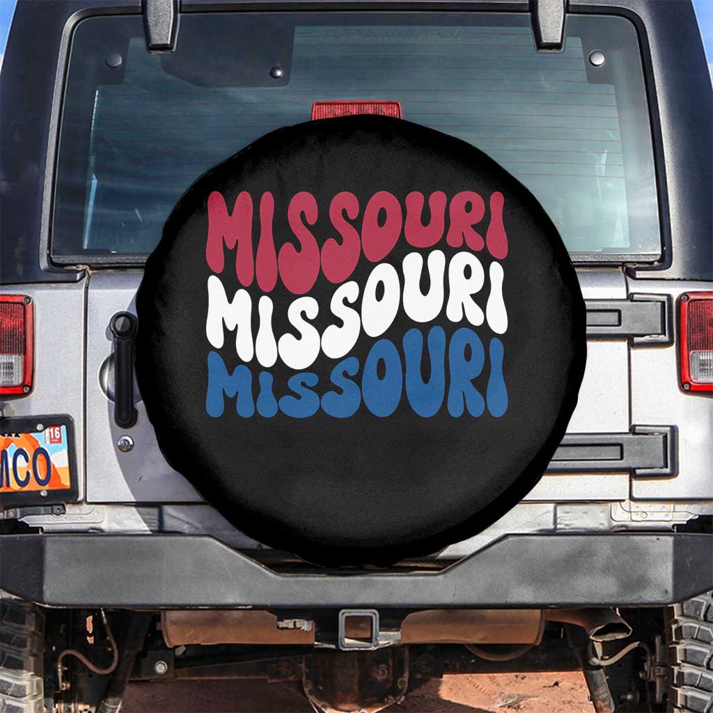 The Show Me State Pride Spare Tire Cover Gift For Missouri Lovers TS12 No hole Black Print Your Wear