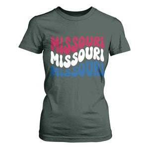 The Show Me State Pride T Shirt For Women Gift For Missouri Lovers TS12 Dark Forest Green Print Your Wear