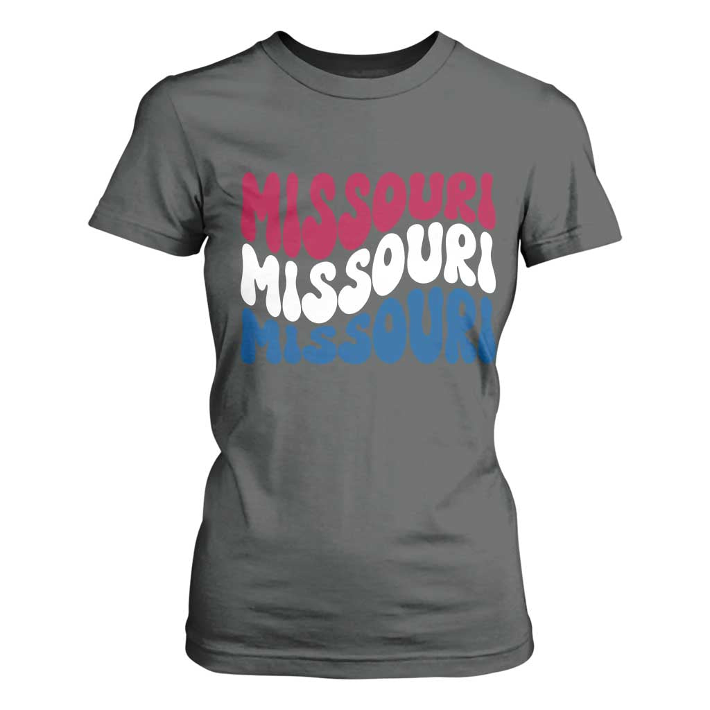 The Show Me State Pride T Shirt For Women Gift For Missouri Lovers TS12 Dark Heather Print Your Wear