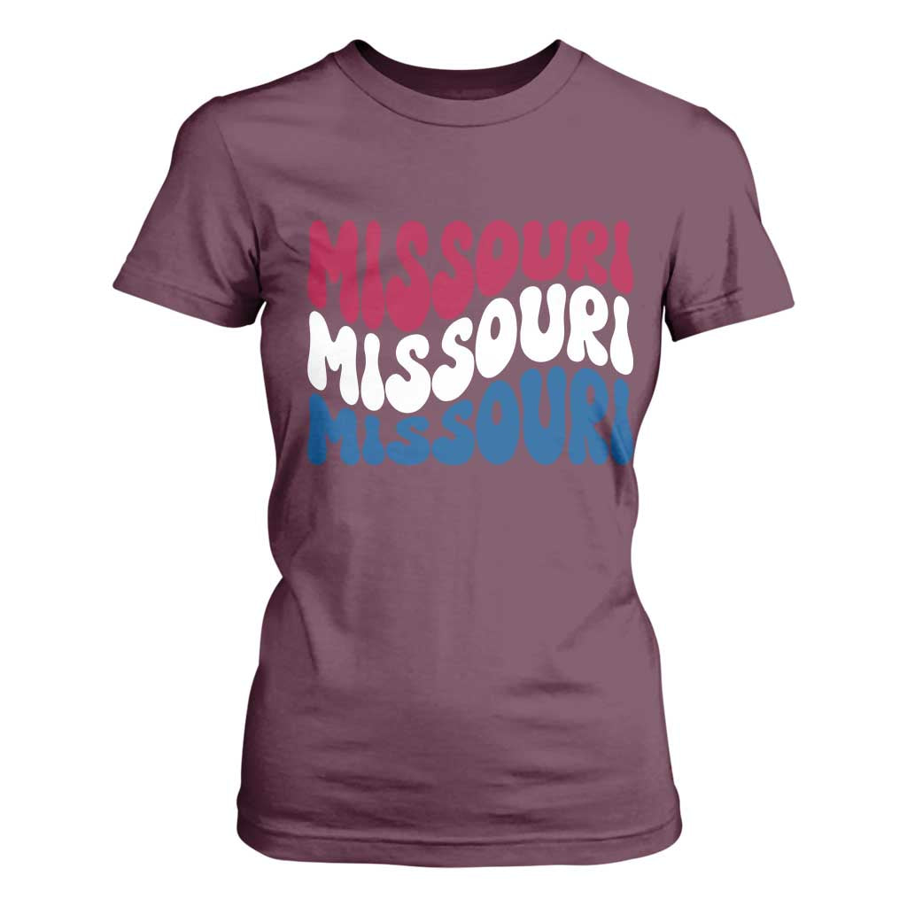 The Show Me State Pride T Shirt For Women Gift For Missouri Lovers TS12 Maroon Print Your Wear
