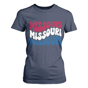 The Show Me State Pride T Shirt For Women Gift For Missouri Lovers TS12 Navy Print Your Wear
