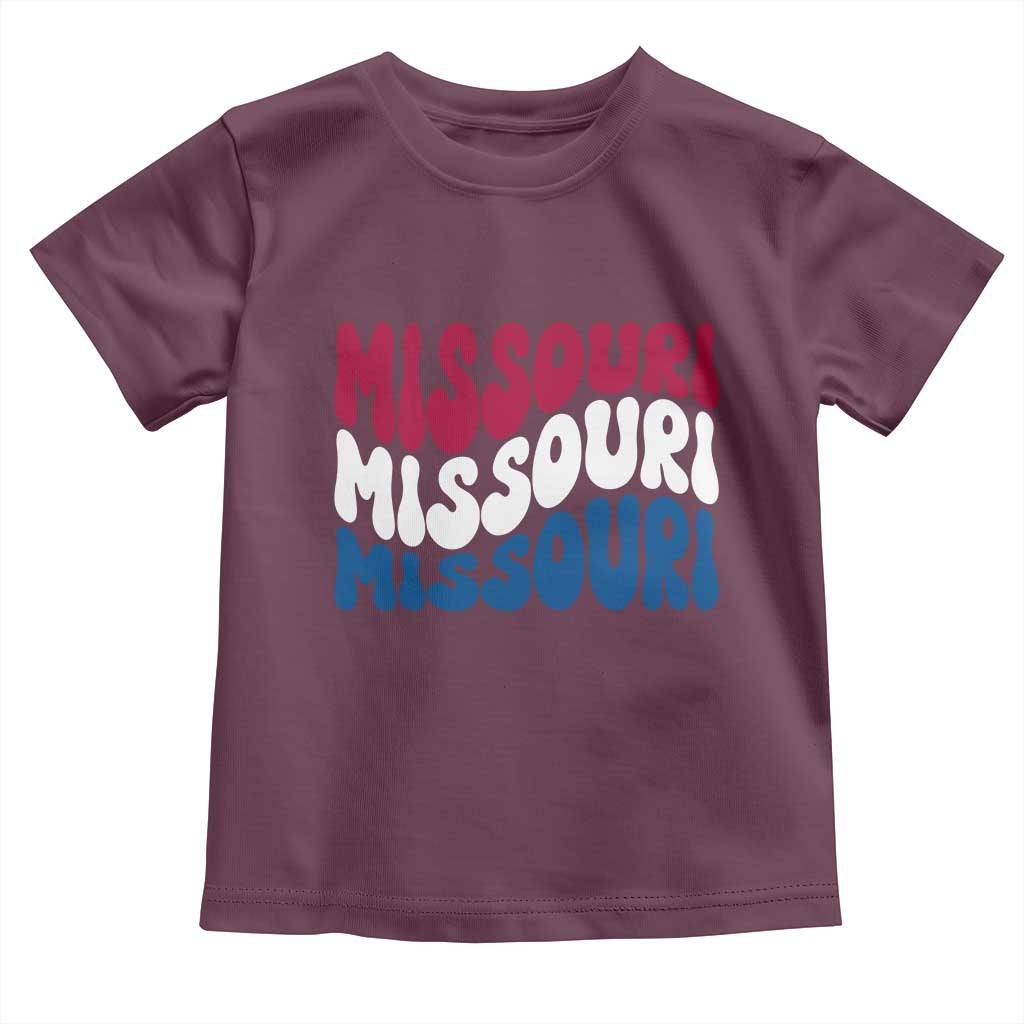 The Show Me State Pride Toddler T Shirt Gift For Missouri Lovers TS12 Maroon Print Your Wear