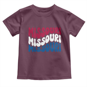 The Show Me State Pride Toddler T Shirt Gift For Missouri Lovers TS12 Maroon Print Your Wear