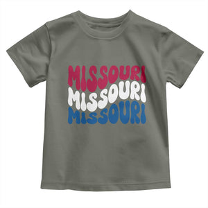 The Show Me State Pride Toddler T Shirt Gift For Missouri Lovers TS12 Military Green Print Your Wear