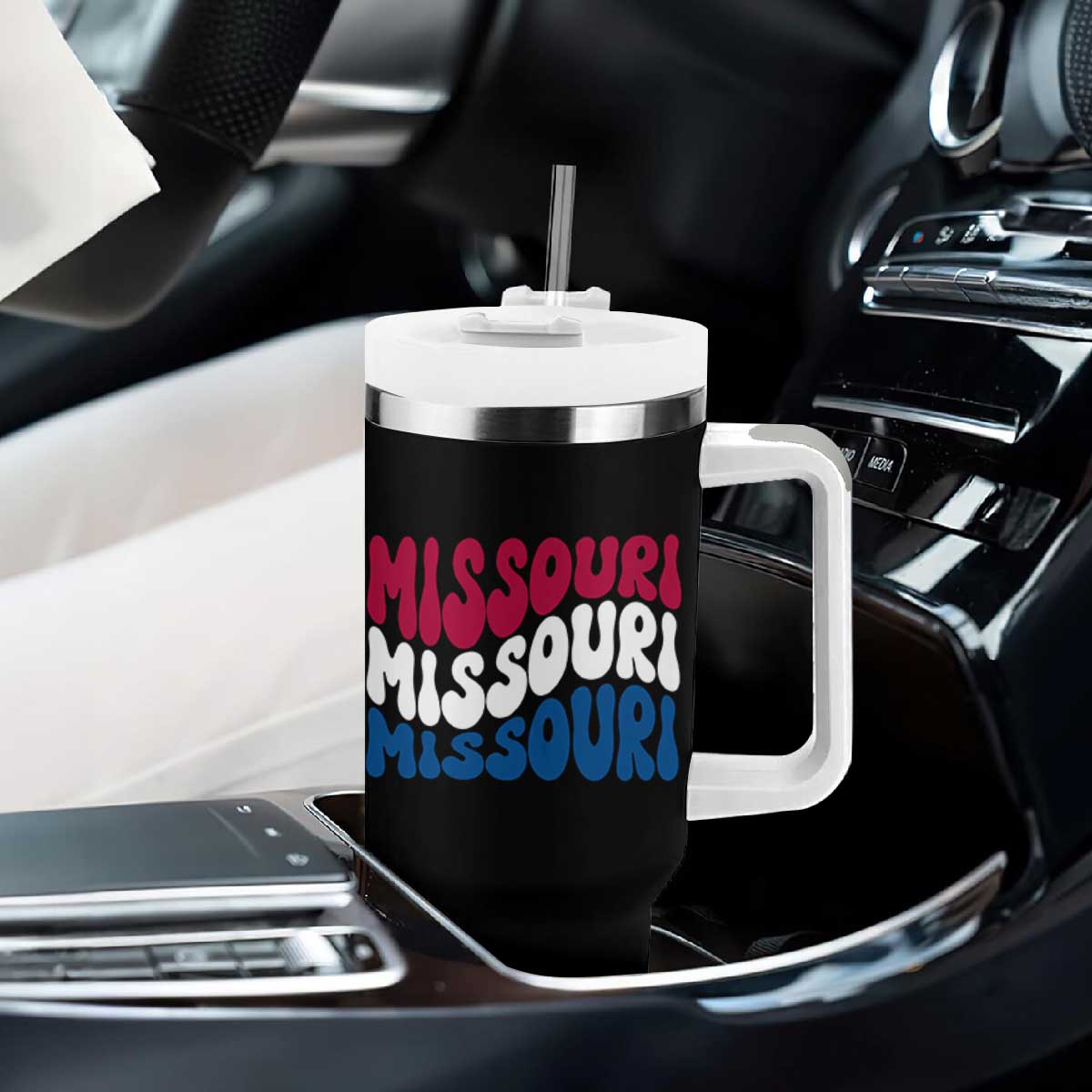 The Show Me State Pride Tumbler With Handle Gift For Missouri Lovers TS12 Print Your Wear
