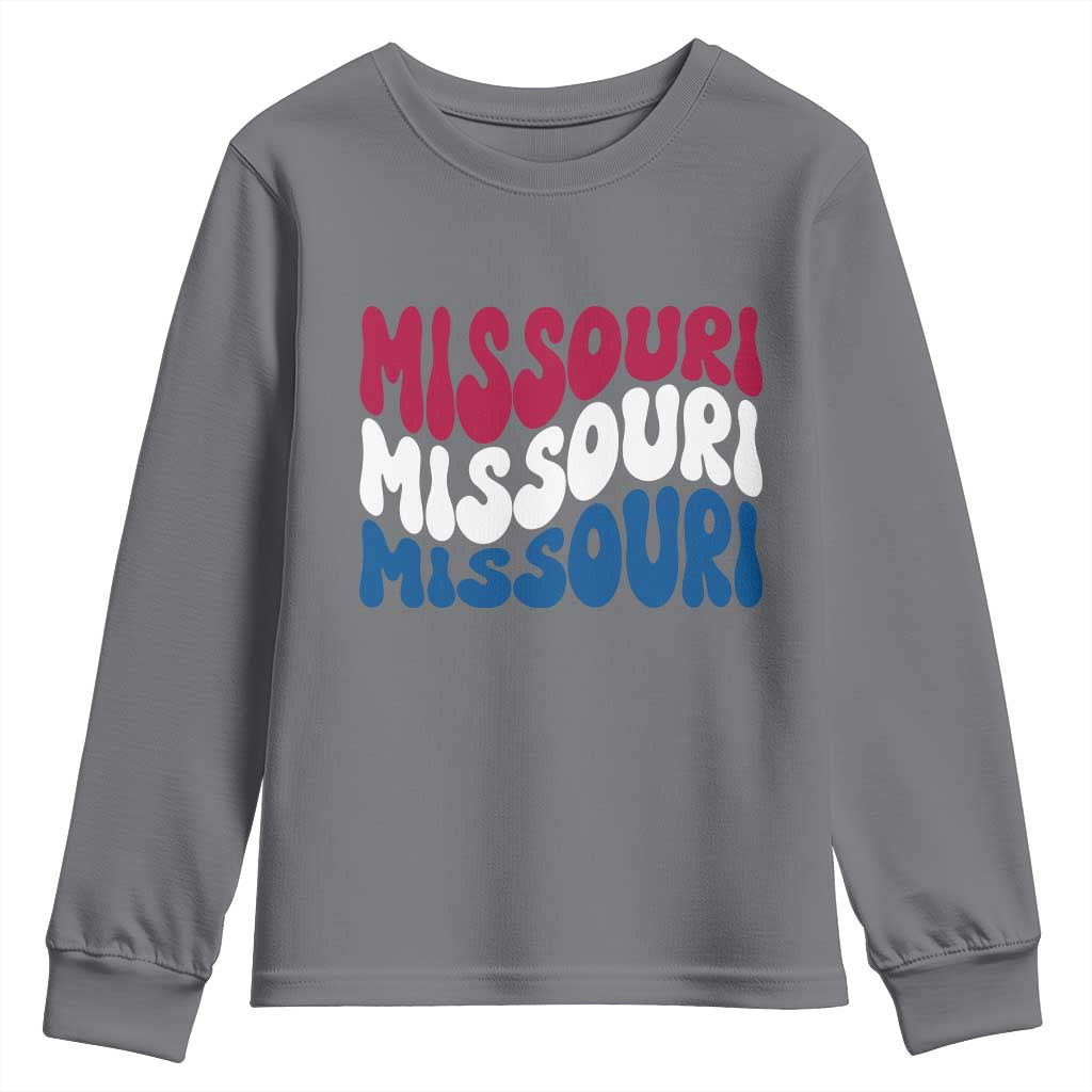 The Show Me State Pride Youth Sweatshirt Gift For Missouri Lovers TS12 Charcoal Print Your Wear
