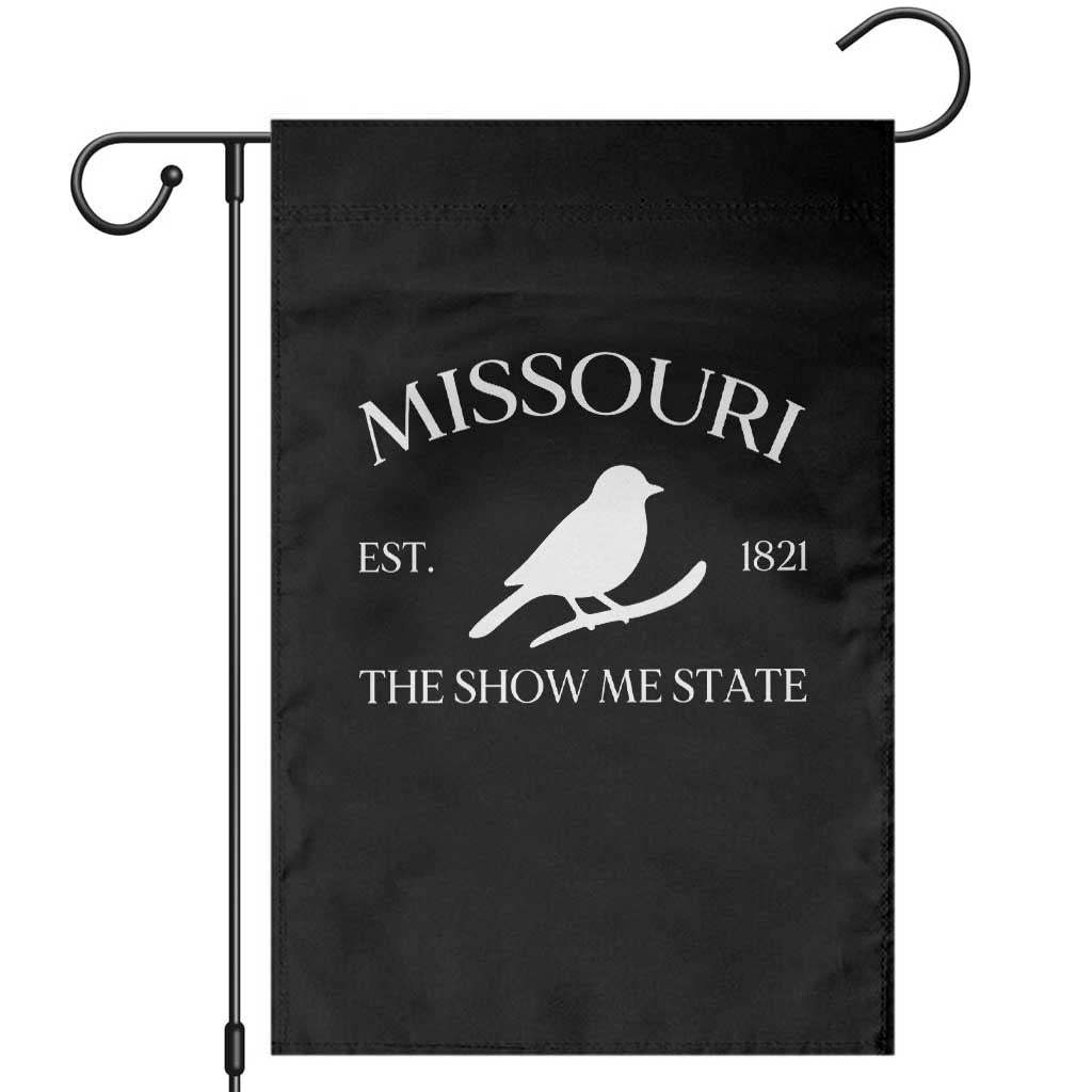 Vintage Blue Bird Missouri Garden Flag The Show Me State Pride TS12 Black Print Your Wear