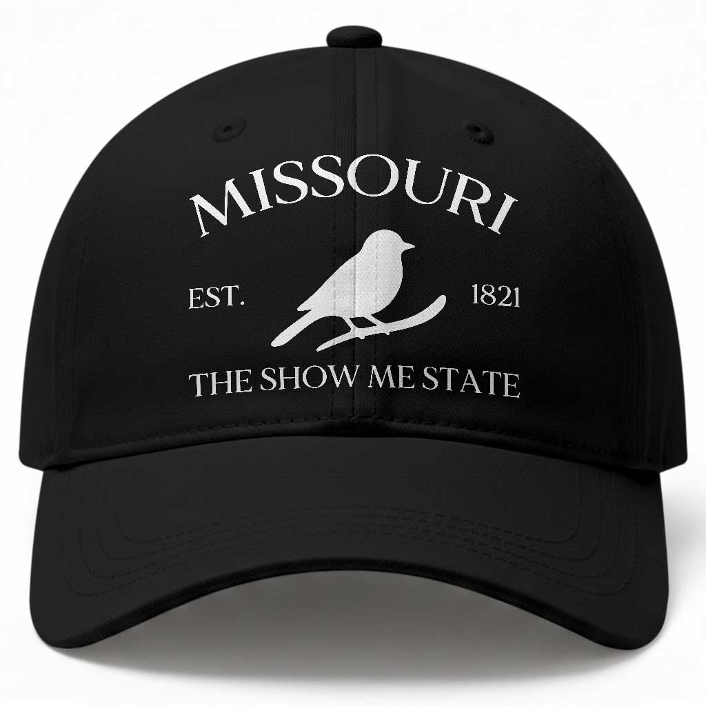Vintage Blue Bird Missouri Baseball Cap The Show Me State Pride TS12 Print Your Wear
