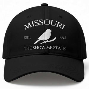 Vintage Blue Bird Missouri Baseball Cap The Show Me State Pride TS12 Print Your Wear