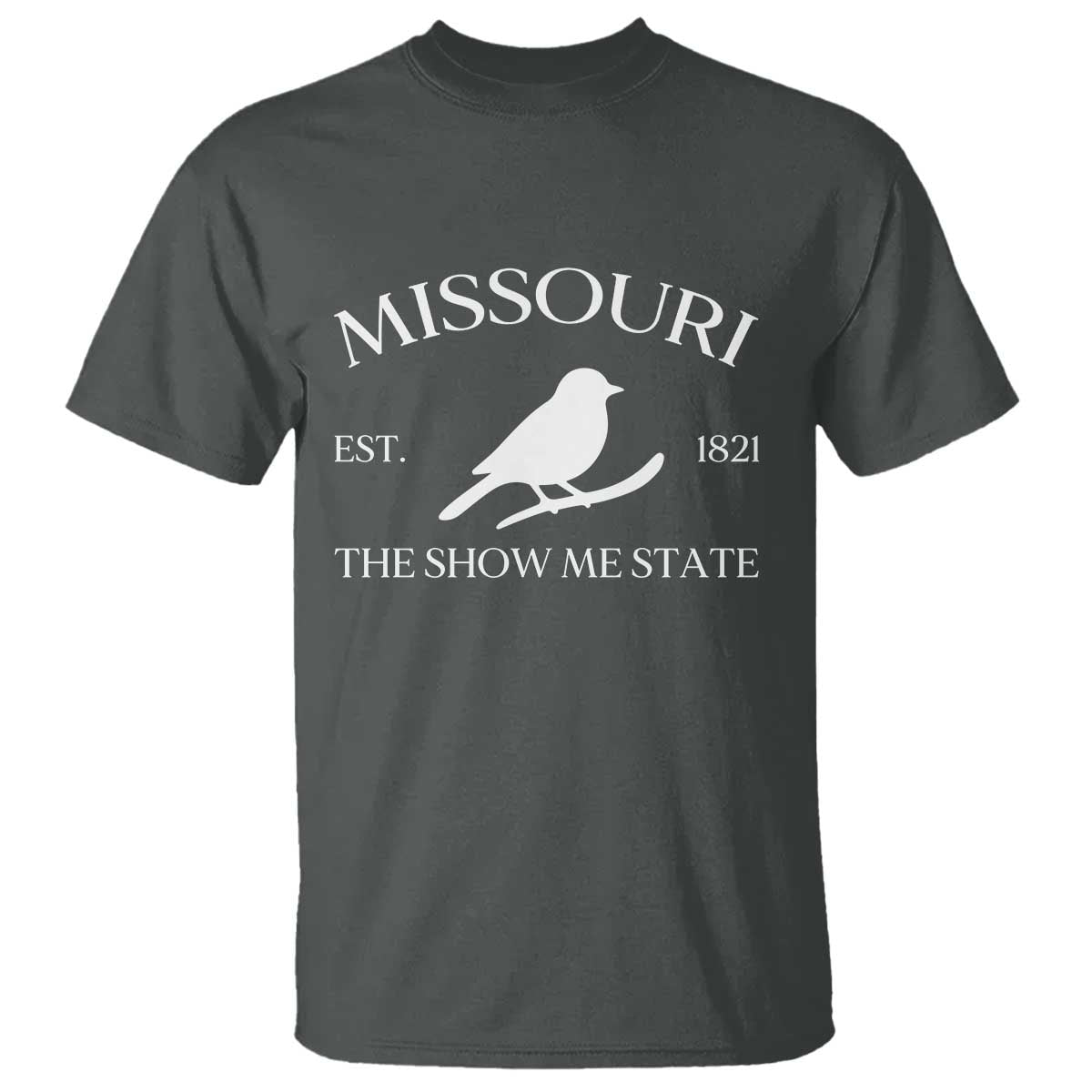 Vintage Blue Bird Missouri T Shirt The Show Me State Pride TS12 Dark Heather Print Your Wear