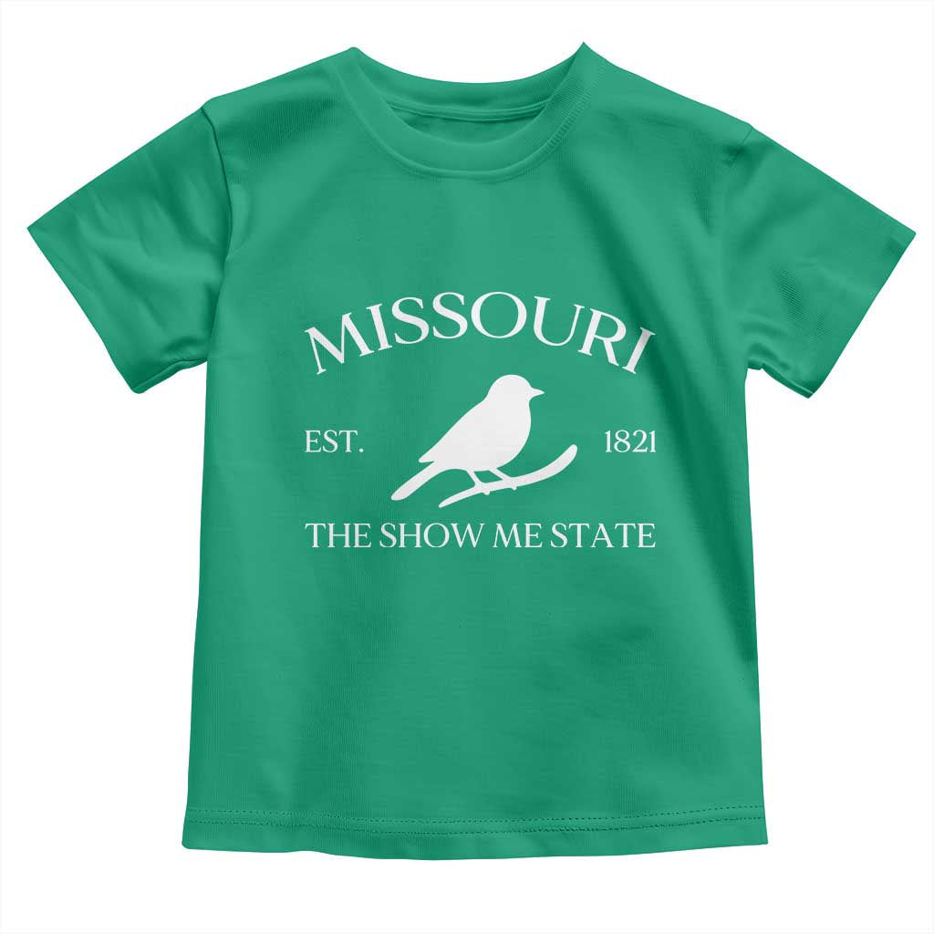 Vintage Blue Bird Missouri Toddler T Shirt The Show Me State Pride TS12 Irish Green Print Your Wear