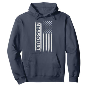 USA Flag Missouri State Pride Hoodie Missourian Pride TS12 Navy Print Your Wear