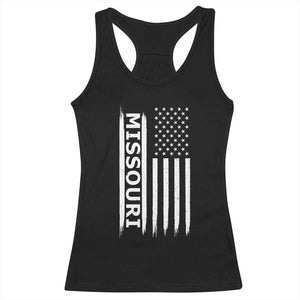 USA Flag Missouri State Pride Racerback Tank Top Missourian Pride TS12 Black Print Your Wear