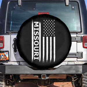 USA Flag Missouri State Pride Spare Tire Cover Missourian Pride TS12 No hole Black Print Your Wear
