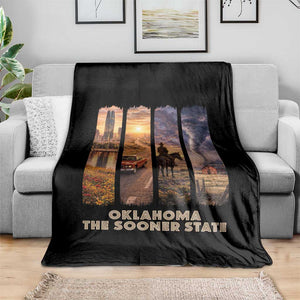 The Sooner State Pride Throw Blanket Gift for Oklahomans TS12 Print Your Wear