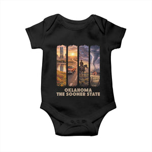The Sooner State Pride Baby Onesie Gift for Oklahomans TS12 Black Print Your Wear