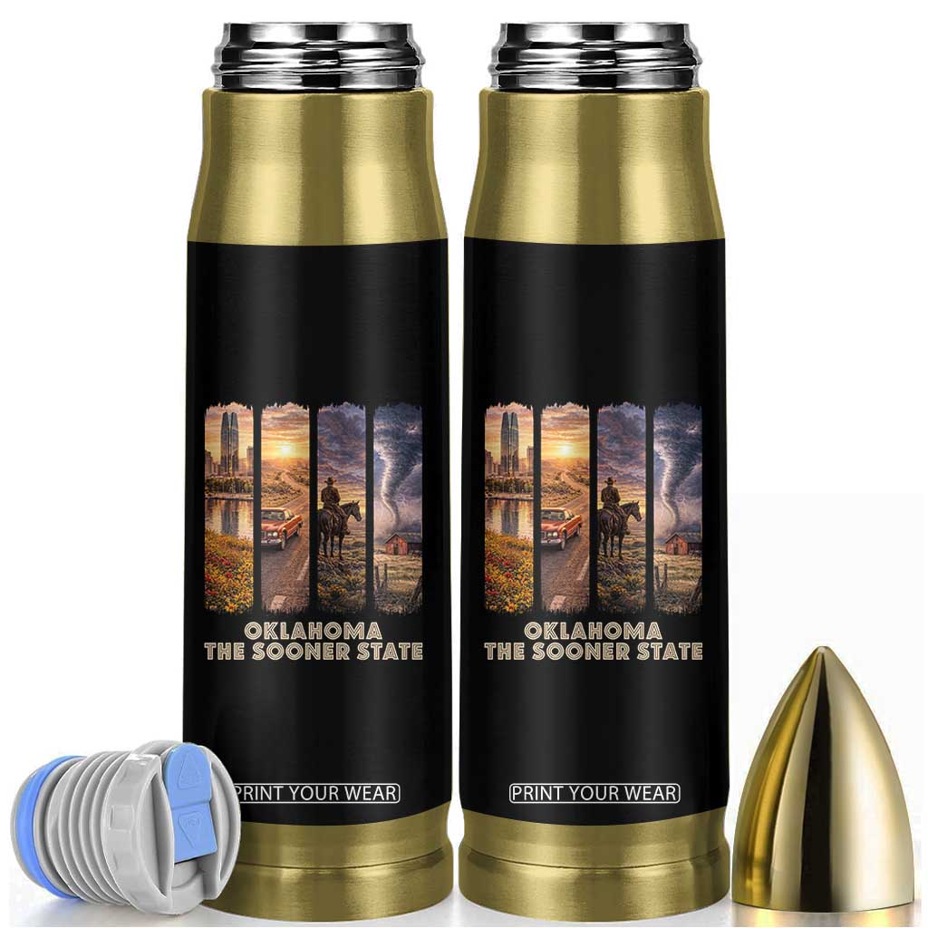 The Sooner State Pride Bullet Tumbler Gift for Oklahomans TS12 Black Print Your Wear