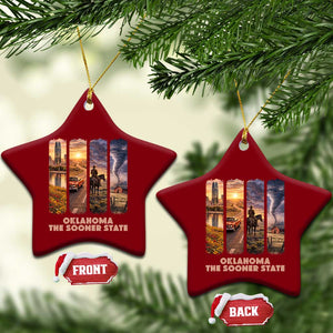 The Sooner State Pride Ceramic Ornament Gift for Oklahomans TS12 Print Your Wear