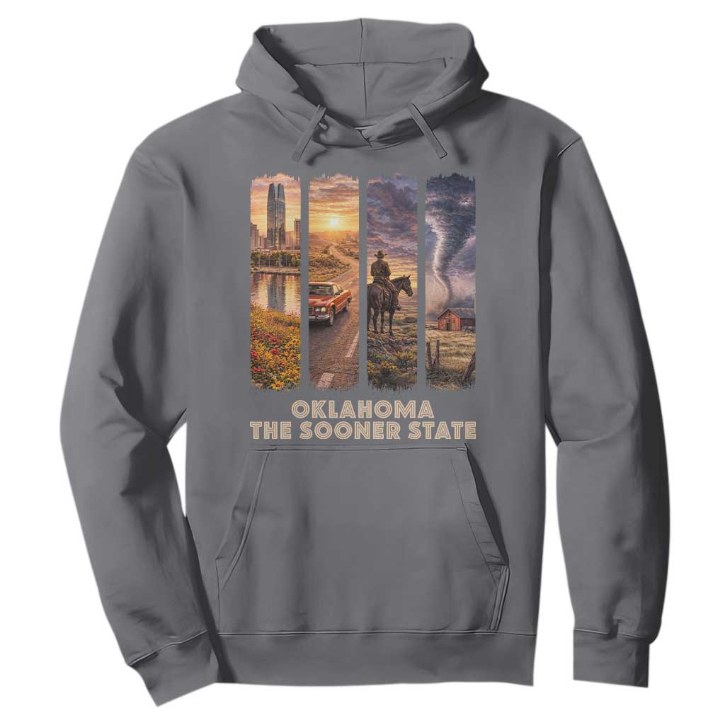 The Sooner State Pride Hoodie Gift for Oklahomans TS12 Charcoal Print Your Wear