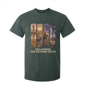The Sooner State Pride T Shirt For Kid Gift for Oklahomans TS12 Dark Forest Green Print Your Wear