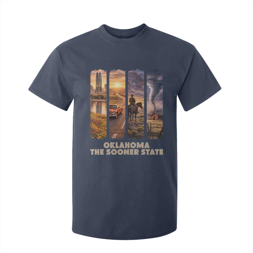 The Sooner State Pride T Shirt For Kid Gift for Oklahomans TS12 Navy Print Your Wear