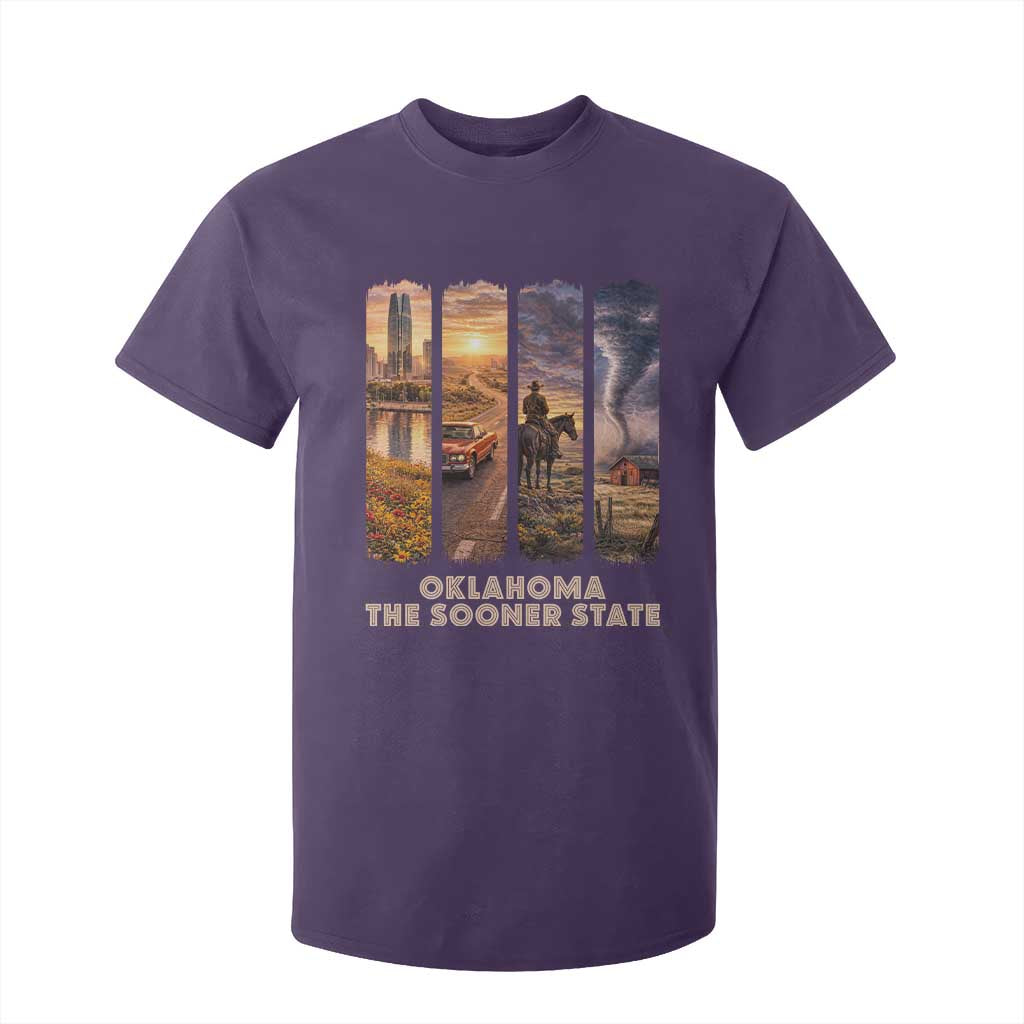 The Sooner State Pride T Shirt For Kid Gift for Oklahomans TS12 Purple Print Your Wear