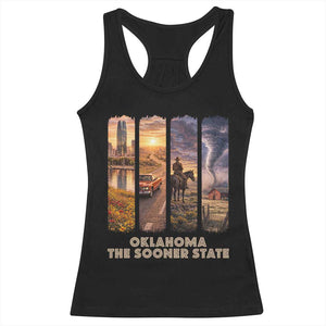 The Sooner State Pride Racerback Tank Top Gift for Oklahomans TS12 Black Print Your Wear