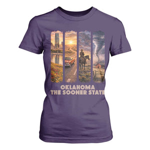 The Sooner State Pride T Shirt For Women Gift for Oklahomans TS12 Purple Print Your Wear