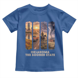 The Sooner State Pride Toddler T Shirt Gift for Oklahomans TS12 Royal Blue Print Your Wear