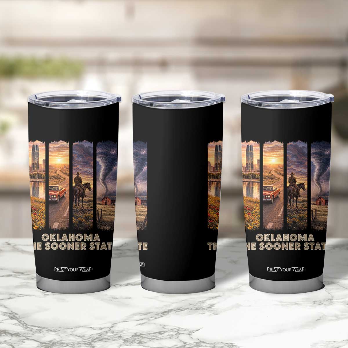 The Sooner State Pride Tumbler Cup Gift for Oklahomans TS12 Print Your Wear