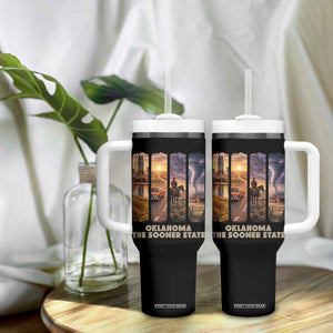 The Sooner State Pride Tumbler With Handle Gift for Oklahomans TS12 Print Your Wear