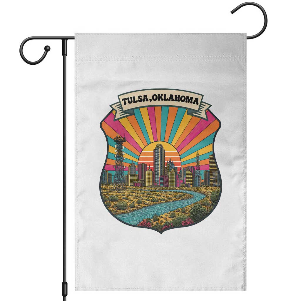 Route Highway 66 Tulsa Oklahoma Garden Flag Mother Road Travel Gift TS12 White Print Your Wear