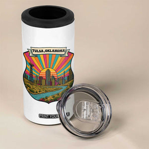 Route Highway 66 Tulsa Oklahoma 4 in 1 Can Cooler Tumbler Mother Road Travel Gift