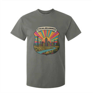 Route Highway 66 Tulsa Oklahoma T Shirt For Kid Mother Road Travel Gift TS12 Military Green Print Your Wear