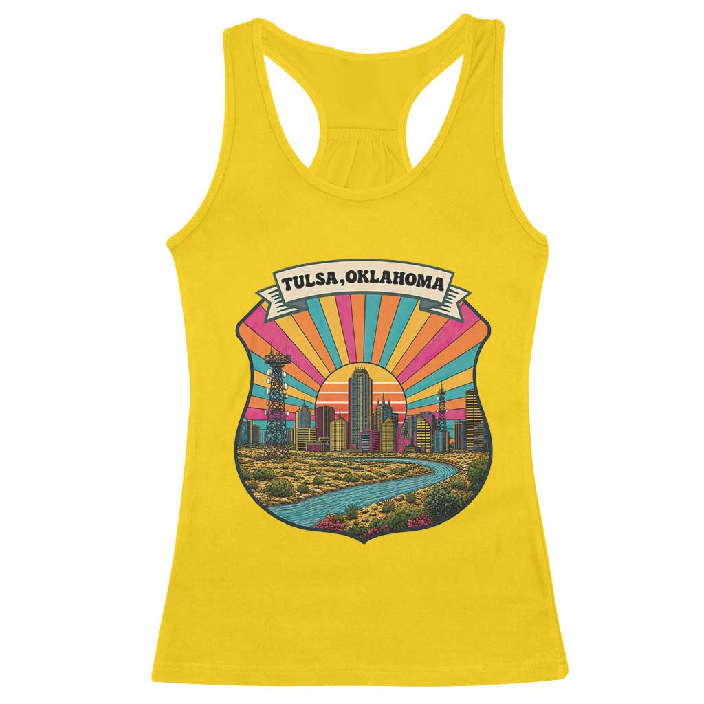 Route Highway 66 Tulsa Oklahoma Racerback Tank Top Mother Road Travel Gift TS12 Daisy Print Your Wear