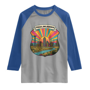 Route Highway 66 Tulsa Oklahoma Raglan Shirt Mother Road Travel Gift